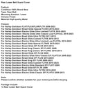 2015-2023 Harley-Davidson Road Glide Custom FLTRX Hintere untere Riemenschutzabdeckung