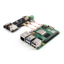 Raspberry Pi multifunktionsudvidelseskort HDMI dobbelt 4K-udgang med Pi5/Pi4B