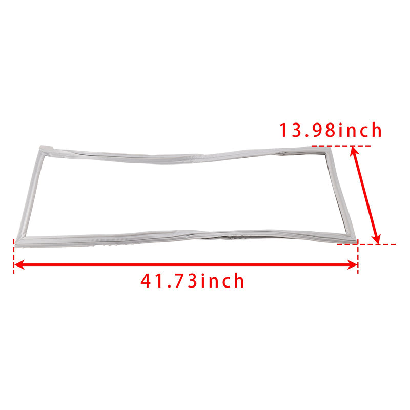 W10830048 Kühlschrank-Französische Türdichtung (graue linke Seite) passend für Kenmore AP6027227
