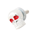 4 Custom SKULL Nummernschild Schraube Silber Kunststoff Motorrad Chopper Bobber