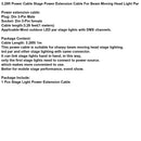 3,28 ft Power Kabel Bühne Power Verlängerung kabel Für Strahl Moving Head Licht Par