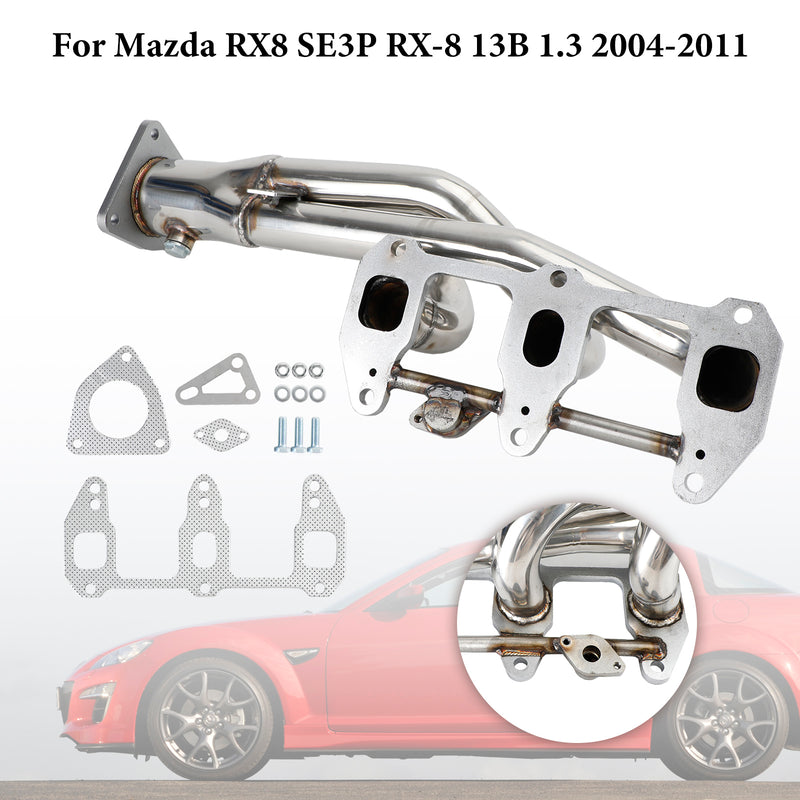 Eksoshode i rustfritt stål for Mazda RX8 RX-8 R3 GT Grand 2004-2011