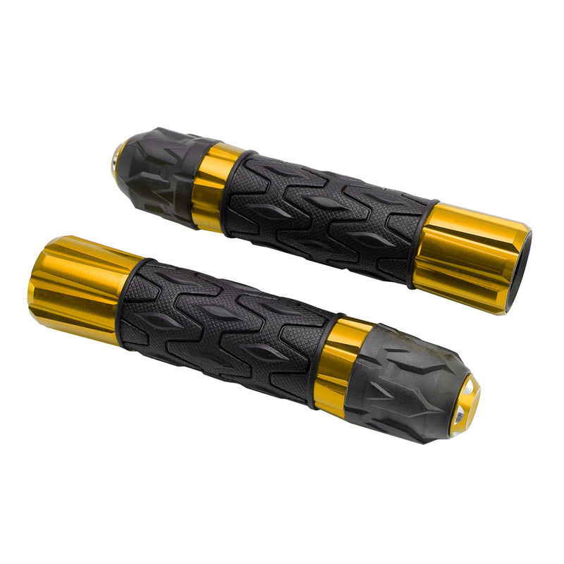 7/8 ""/22Mm Motorrad Lenker Handgriffe Cnc Universal Rot Für Motorräder Silber