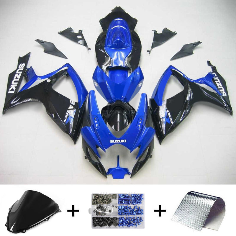 2006-2007 K6 Suzuki GSXR 600/750 kit de carenado de inyección cuerpo plástico