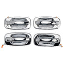 4-teiliges Set verchromter Türgriffe für die Vorderseite des Fahrzeugs, passend für Chevy GMC Silverado 99-06
