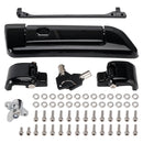 Schwarze Scharniere und Verriegelungssatz für Touring Road King Electra Street Glide 2014-2023