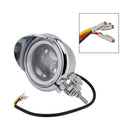 #D62 Headlight Lamp Spotlight Universal Coler Switch Fits Chrome For Motorcycle