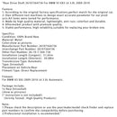 2009–2010 BMW X3 E83 L6 3.0L Bakre drivaksel 26107564736