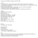 1983–1998 Peugeot 205 Vergaser 13921000