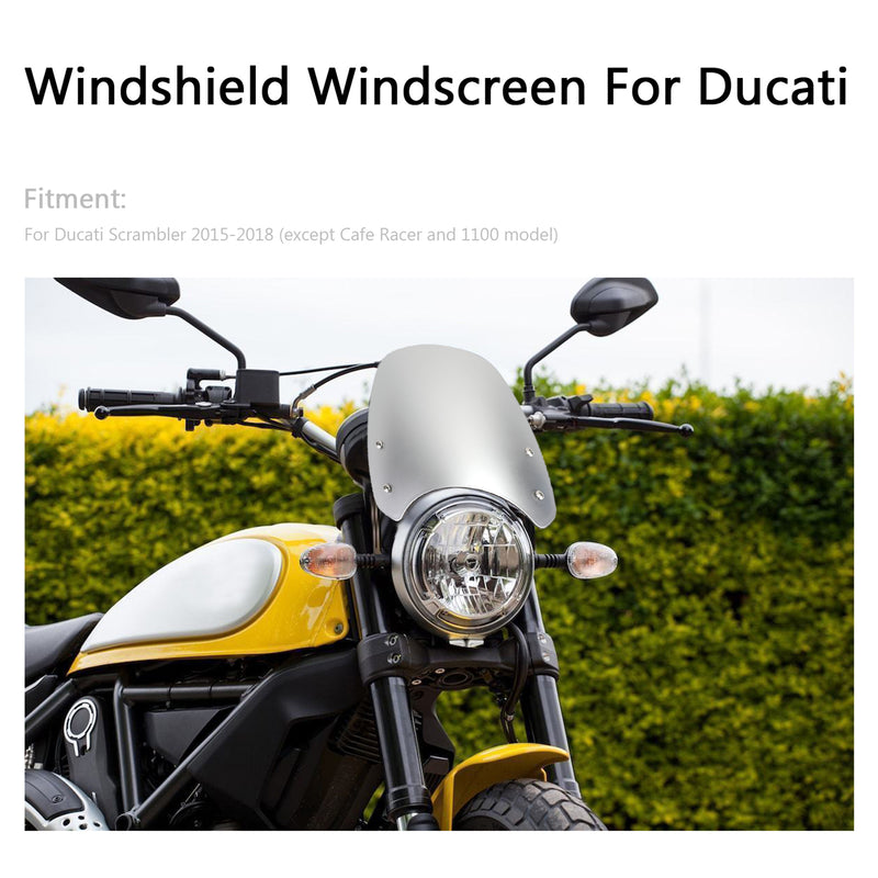 Motorrad Windschild Windschutzscheibe für Ducati Scrambler 2015-2018