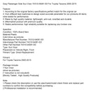 2013-2018 Nissan Altima Gray Right Side Sun Visor 74310-04181-B1