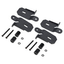 Paquete de 2 soportes de faros delanteros de pilar A 7318 (negro) para Jeep Wrangler JL 2018-2019