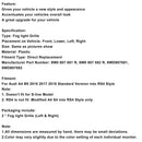 2016–2018 Audi A4 B9 2 sztuki przednie światła mgły chłodniejsza kratka dolna zderzak Grill