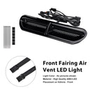 Iluminação de ventilação de entrada de ar da carenagem frontal LED para Touring Street Glide 2014-2024