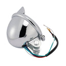 #D22 Headlight Lamp Spotlight Universal Coler Switch Fits Chrome For Motorcycle