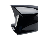 Glänsande svart dörrspegelkåpa Vänster + Höger Passar till VW Jetta 2005-2011