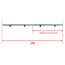 6.6 Foot Round Tube Aluminium Library Slider Ladder Maskinvaresett med brems