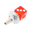 4x Motorrad Fahrrad Kunststoff Rote Würfel Nummernschild Bolzen Auf Schraube Auf Rahmen Mutter