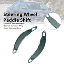 Steering wheel shift paddles for Mitsubishi ASX 2013-15, aluminum gray