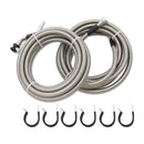 2006-2008 Chevy Cobalt, 2,4 L L4 Gass, rustfritt stålvevd drivstoffledning Sett Quick Fix QFF0015SSS