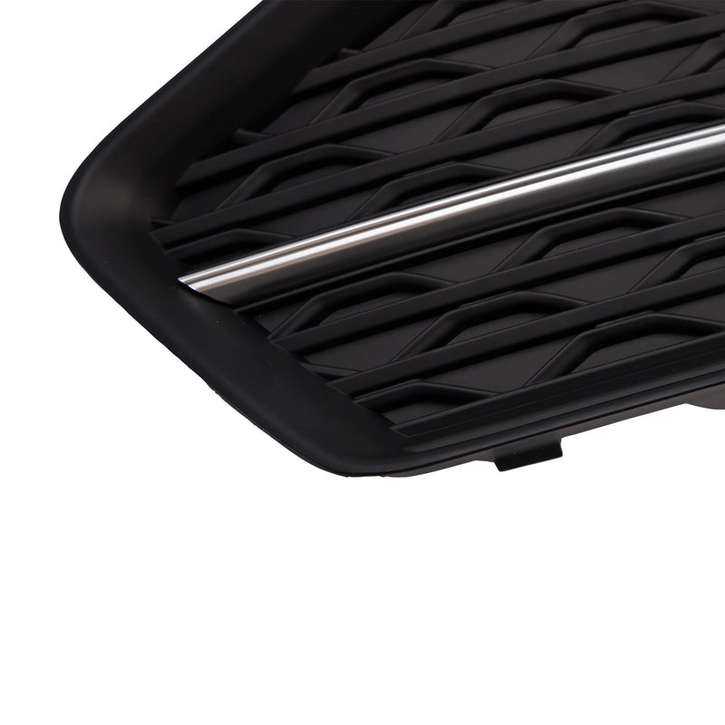 2PCS Frontstoßstange Grille Grill Nebelscheinwerfer Abdeckung Fit Audi A6 C8 2019-2023