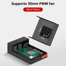 Raspberry Pi 5 Poly5+ Housing Argon Poly 5+ Box kompatibel med PWM -fan ABS