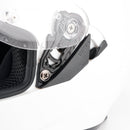 Prick motorcykelhjälm för vuxna, gata, integrerad hjälm, vit