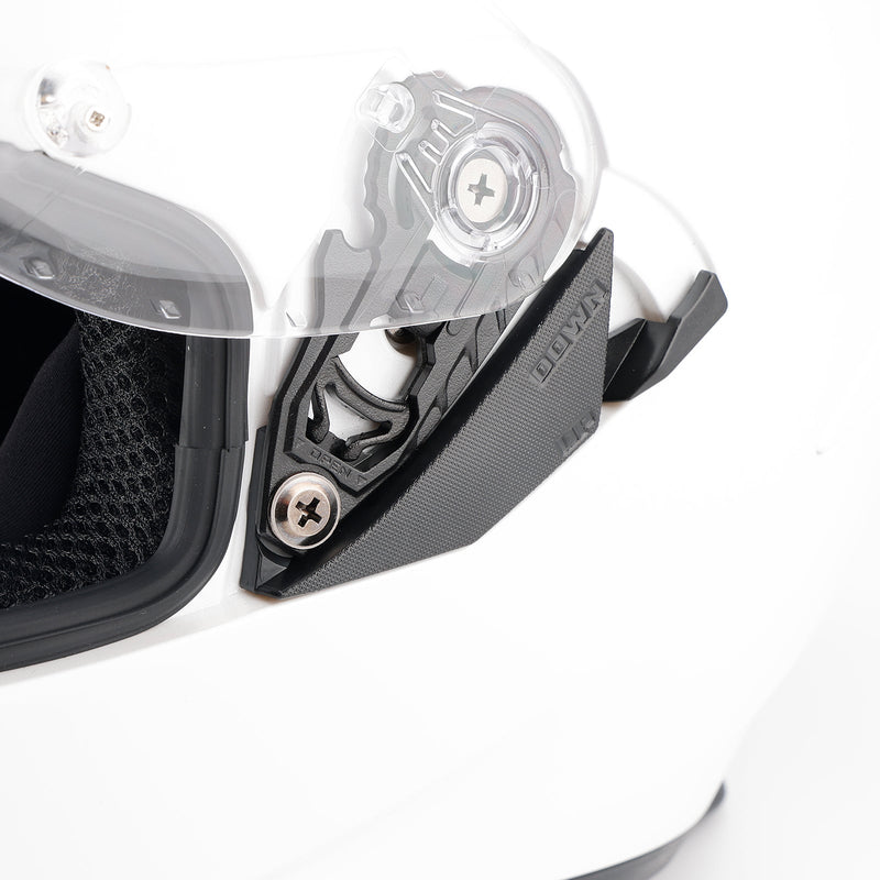 Prick motorcykelhjälm för vuxna, gata, integrerad hjälm, vit