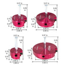 4-tlg. PVC Rohr-Entgrater Set – Fitting Socket Saver SCH Installationswerkzeug für 1/2"-Bohrmaschinen