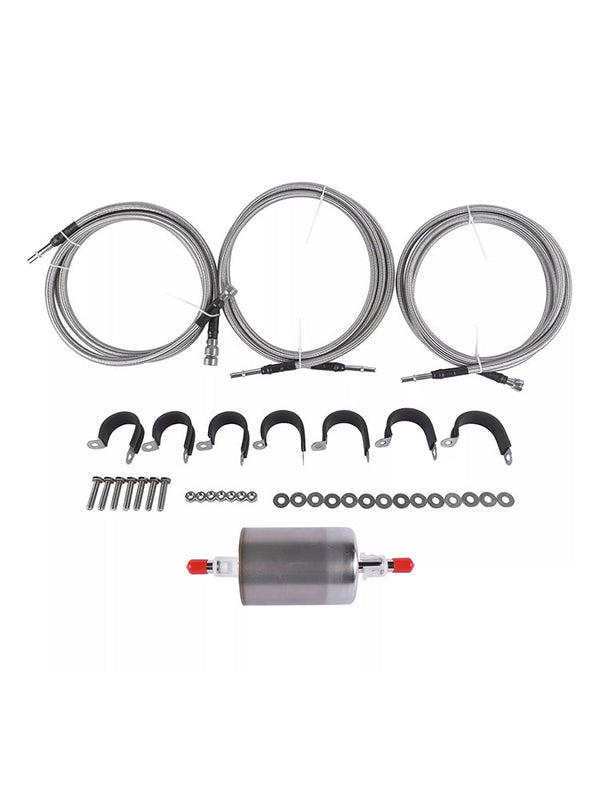 1999-2003 Chevy Silverado 1500 Edelstahl-geflochtenes Kraftstoffleitungs-Kit 819-840 Quick Fix