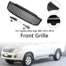 2012-2014 Toyota Hilux Vigo MK7 Mattsvart främre stötfångargrill