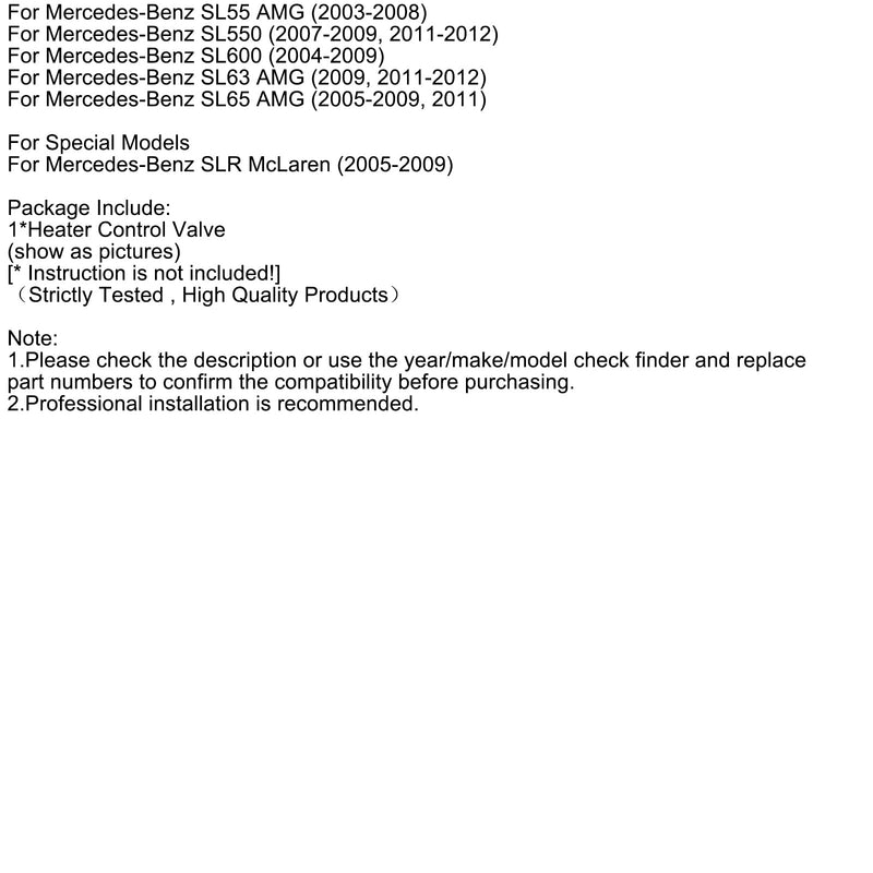 Heizungsregelventil A2308300084 Für Mercedes-Benz S560 S550 S350 2003-2012