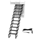 Elektrische Dachbodenleiter Aluminium Klappbar 70 * 100 cm 9,5 Fuß mit Fernbedienung für Loft Deutscher europäischer Standardstecker
