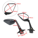 SCHWARZES PAAR SPIEGEL FÜR YAMAHA TMAX T-MAX 530 2017-2019 BC3-26280-00 BC3-26290-00