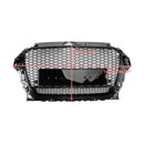 RS3 Style Front Honeycomb Bumper Grill für Audi A3 S3 2013-2016 mit Quattro