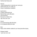 2018-2024 Kawasaki Ninja 400 EX400 Racing Heck Rücksitz Verkleidung