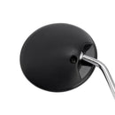 Par runde speil, svart, for Piaggio Vespa scooter/moped, 8 mm, universell passform