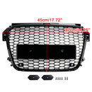 Glans sort front bikakestøtfangergrill for Audi A1 S1 2010-2014