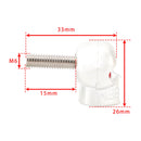 2x Motorrad Fahrrad Kunststoff Silber Totenkopf Nummernschild Bolzen Auf Schraube Auf Rahmen Mutter