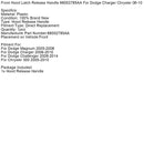 Front Hood Latch Release Griff 68002785AA Für Dodge Charger Chrysler 06-10