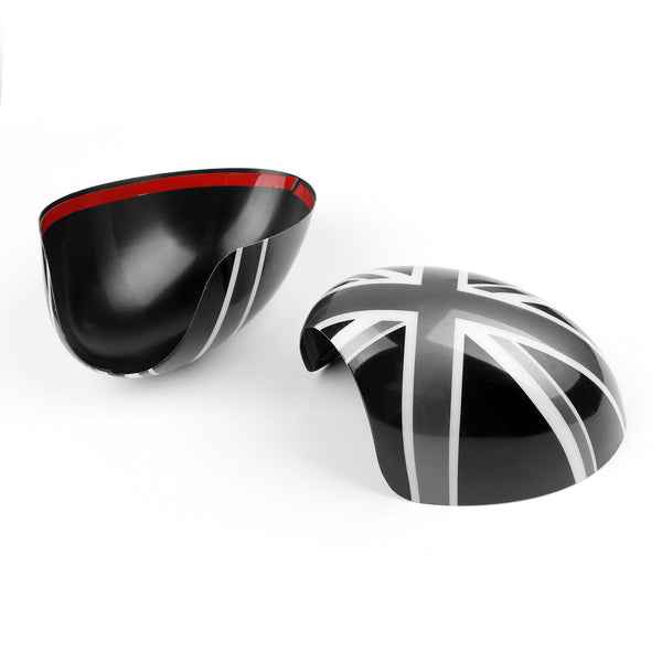 2 x cubiertas de espejo retrovisor Union Jack para MINI Cooper R55 R56 R60 Power Fold Mirror