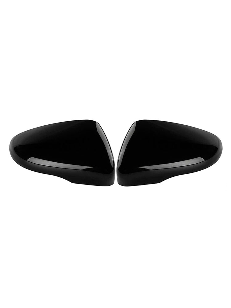 2pcs Gloss Black Door Wing Mirror Cover Caps Casing For VW Golf MK6 2009-2013 5K0857538