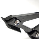 Asa de spoiler traseiro estilo GT de corrida universal de 57 "145 cm em preto brilhante para mais força descendente