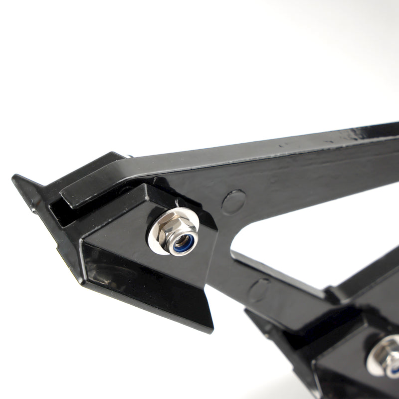 Asa de spoiler traseiro estilo GT de corrida universal de 57 "145 cm em preto brilhante para mais força descendente