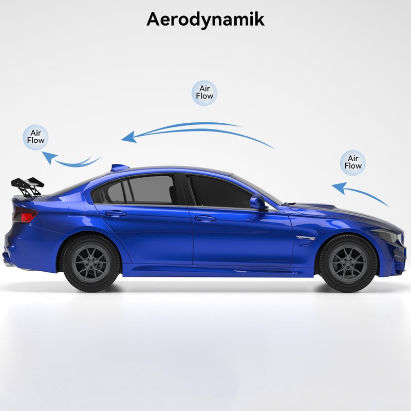 Spoiler de corrida de asa traseira de alumínio GT leve e ajustável universal genérico