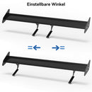 Universal Hatch Alumínio Ajustável GT Asa Traseira Spoiler Preto 14 #