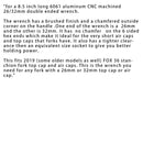 36- 26 mm/32 mm Werkzeugschlüssel passend für 2019 FOX 36 --- Oberteil/Luftkappe - Steckschlüssel