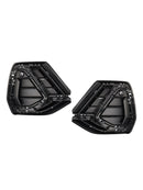 2019–2022 Audi Q3 S-Line 2 Stück glänzend schwarz Frontstoßstangen-Kühlergrillabdeckung