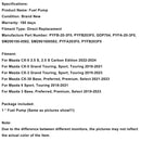2019-2023 Mazda 3 Base, Preferred, Premium, Select High Pressure Fuel Pump PYFB-20-3F0