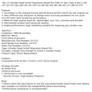 4-del LS-cylindret hovedinstallationsposition lavet af stål LT Gen 3 Gen 4 Gen 5 LSX